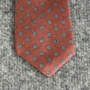 Briar Tie Mens One Size Multicolor Silk Floral Necktie Made In England Dress